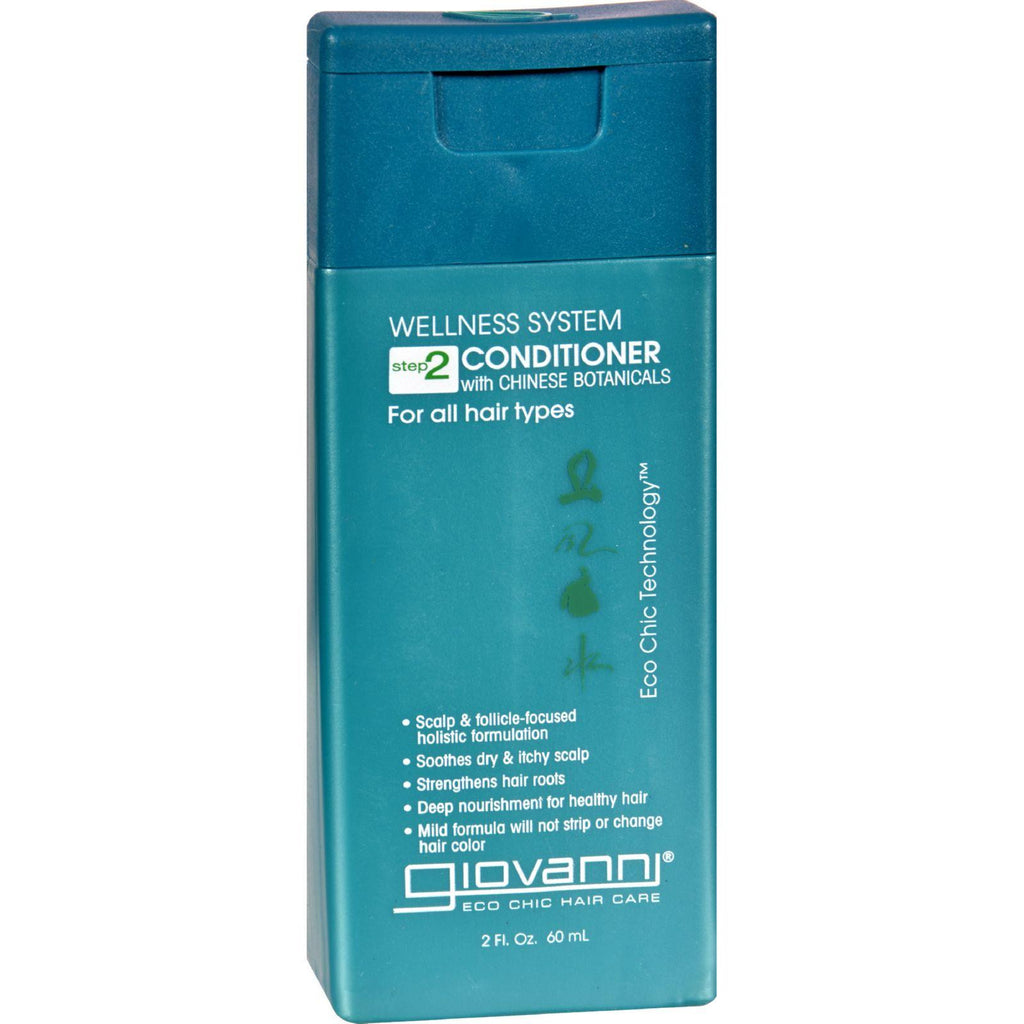 Giovanni Hair Care Products Conditioner Wellness System - Travel Size - 2 Oz