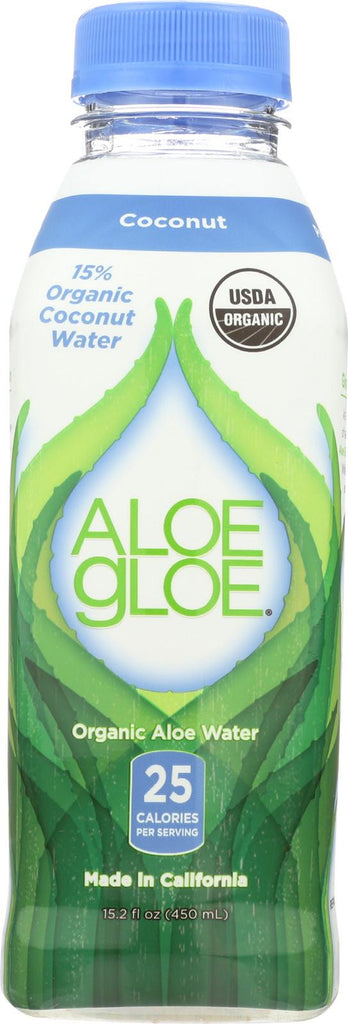 Aloe Gloe Coconut Organic Aloe Water - Case Of 12 - 15.2 Fl Oz.
