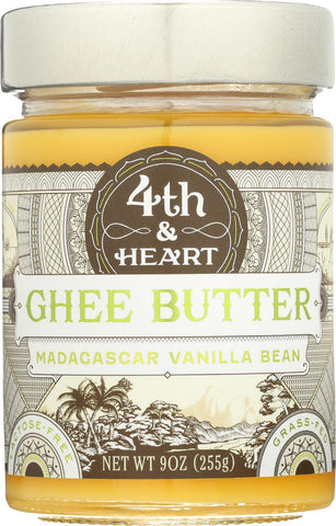 4th And Heart Ghee Butter - Madagascar Vanilla Bean - Case Of 6 - 9 Oz.