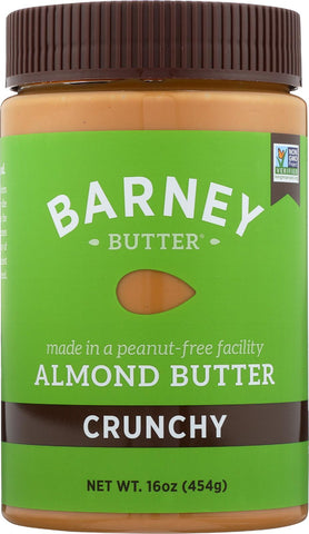 Barney Butter Almond Butter - Crunchy - Case Of 6 - 16 Oz.