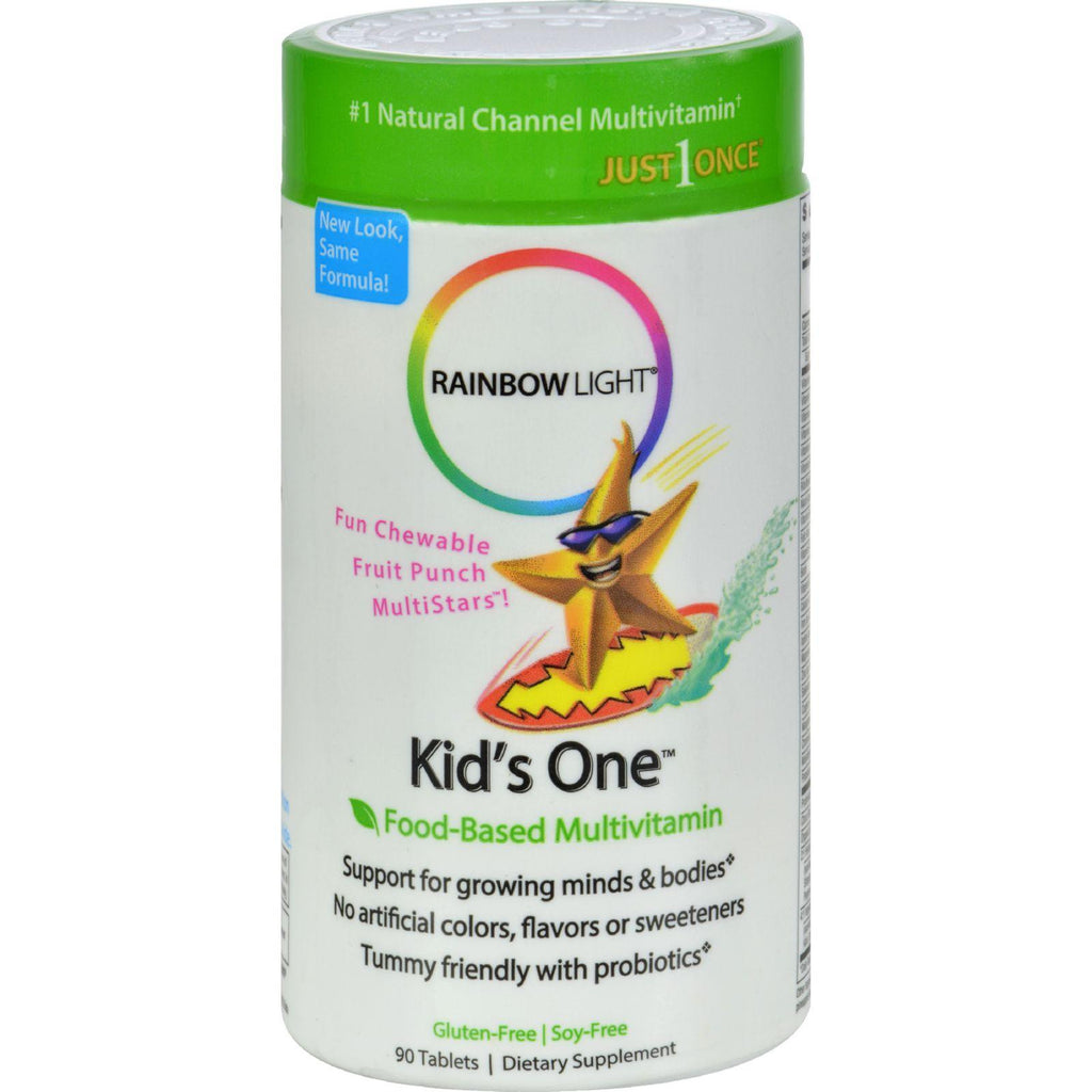 Rainbow Light Kids' One Multistars Fruit Punch - 90 Chewable Tablets