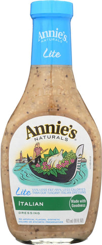 Annie's Naturals Lite Dressing Italian - Case Of 6 - 16 Fl Oz.