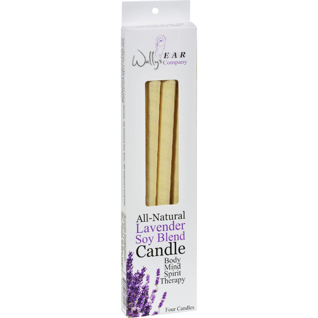 Wally's Ear Candles Lavender Paraffin - 4 Candles