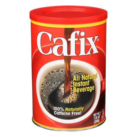 Cafix All Natural Instant Beverage Coffee Substitute - Caffeine Free - Case Of 6 - 7.05 Oz.