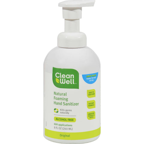 Cleanwell Hand Sanitizing Foam - 8 Oz