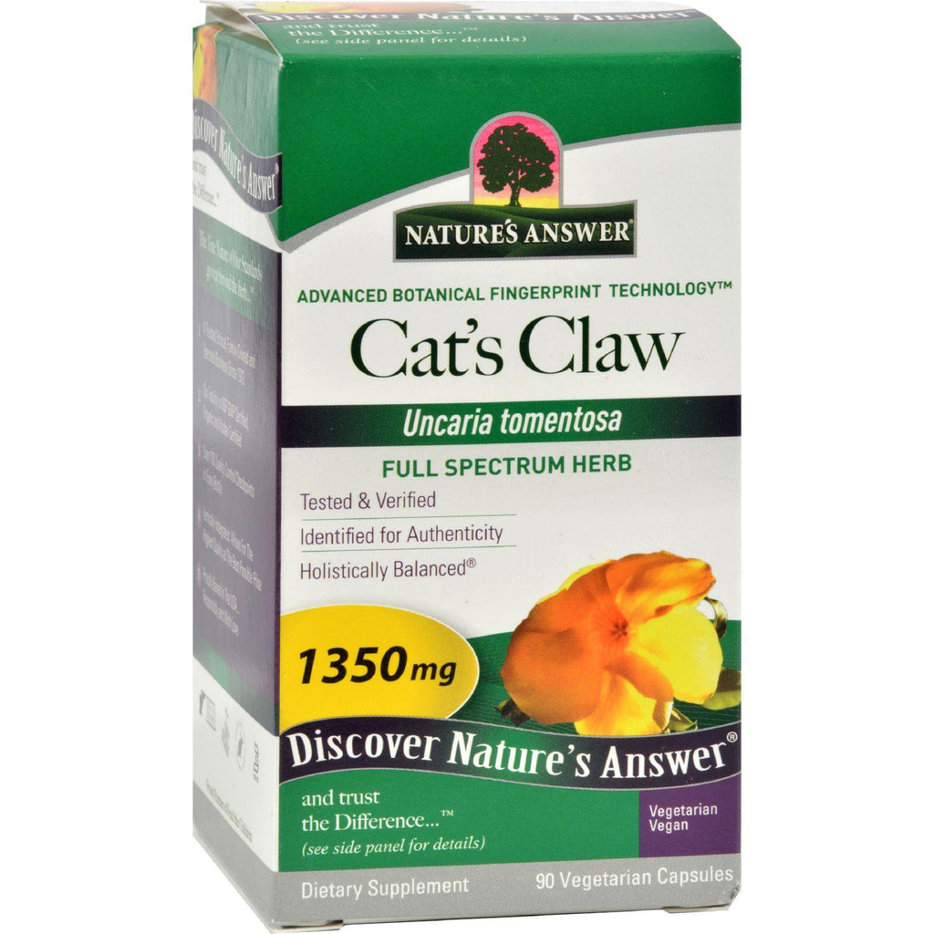 Nature's Answer Cat's Claw Inner Bark Extract - 90 Vegetarian Capsules