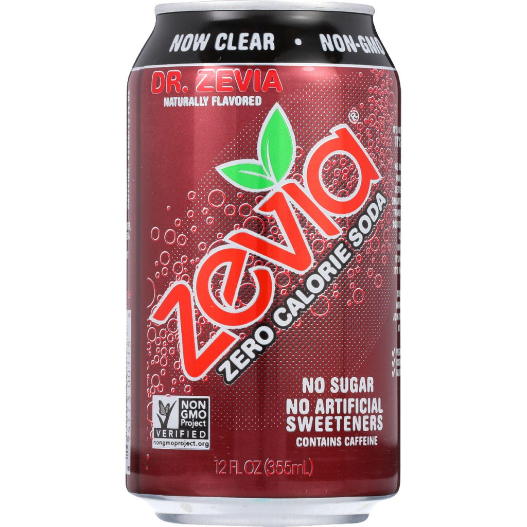 Zevia Soda - Zero Calorie - Dr Zevia - Can - 6-12 Oz - Case Of 4