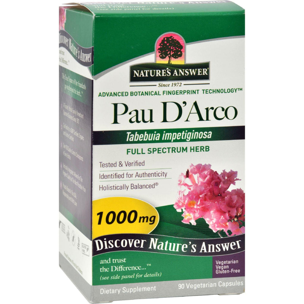 Nature's Answer Pau D'arco Inner Bark - 90 Capsules