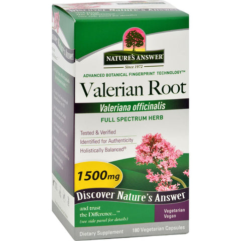 Nature's Answer Valerian Root - 180 Vegetarian Capsules