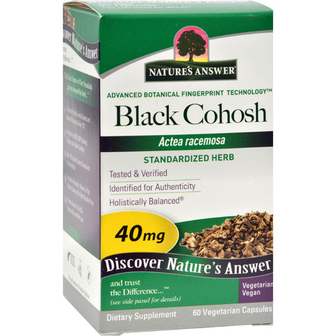 Nature's Answer Black Cohosh Root Extract - 60 Vegetarian Capsules