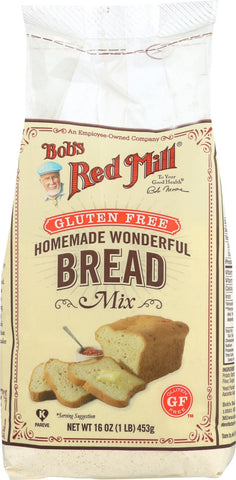 Bob's Red Mill Gluten Free Homemade Wonderful Bread Mix - 16 Oz - Case Of 4