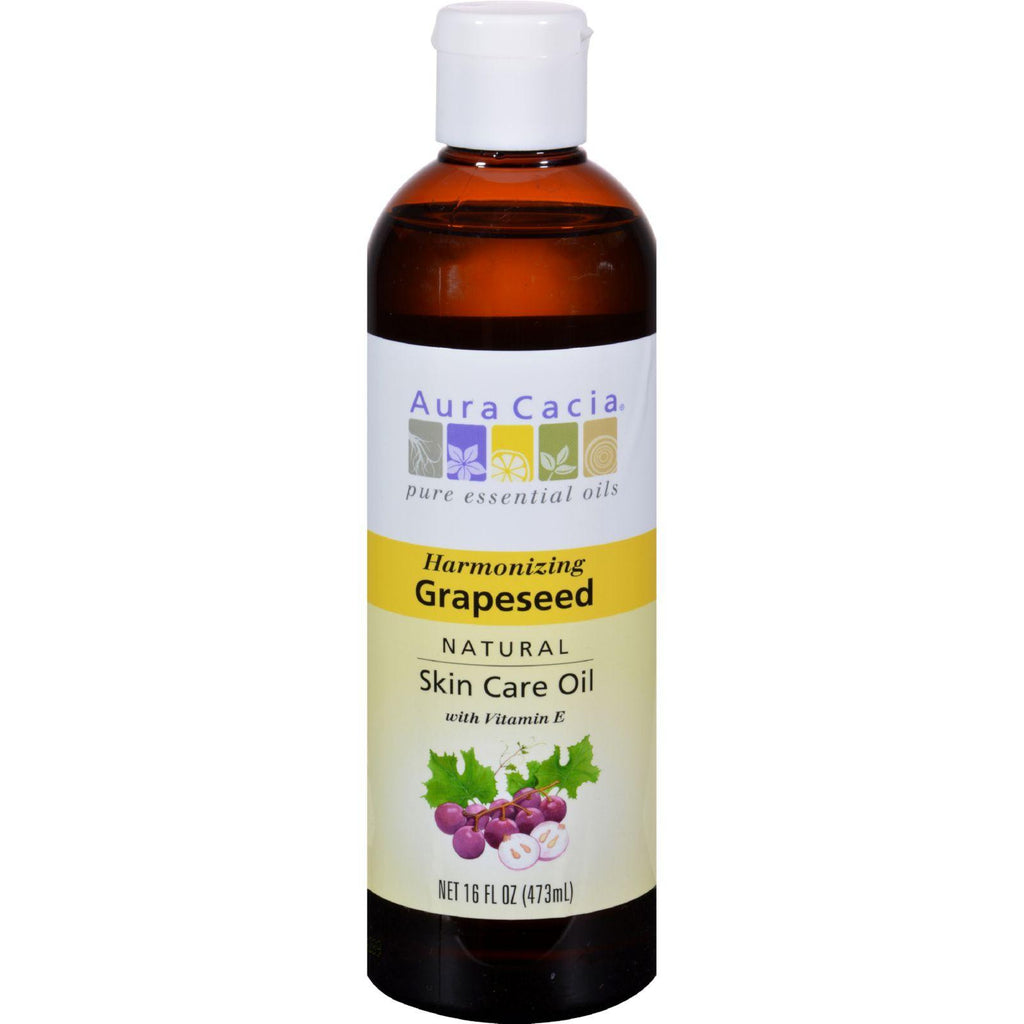 Aura Cacia Natural Skin Care Oil Grapeseed - 16 Fl Oz