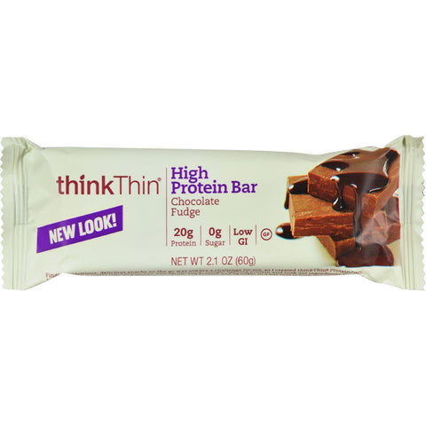 Think Products Thin Bar - Chocolate Fudge - Case Of 10 - 2.1 Oz