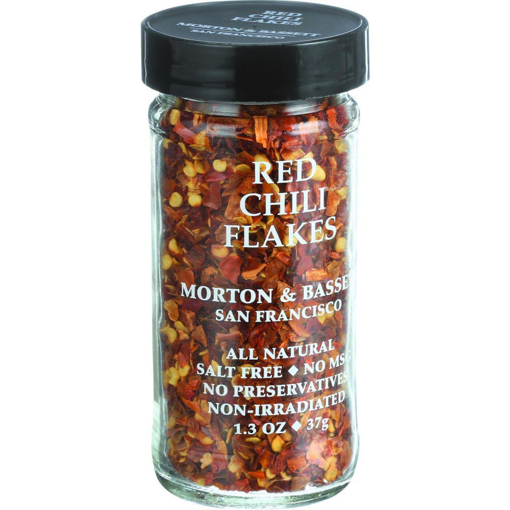 Morton And Bassett Seasoning - Chili Flakes - Red - 1.3 Oz - Case Of 3