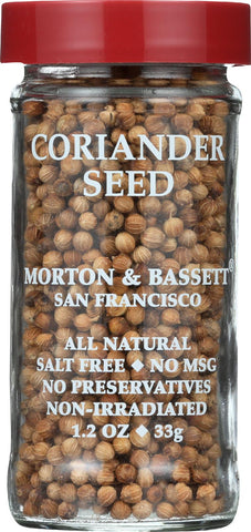 Morton And Bassett Seasoning - Coriander Seed - 1.2 Oz - Case Of 3