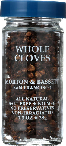 Morton And Bassett Seasoning - Cloves - Whole - 1.3 Oz - Case Of 3