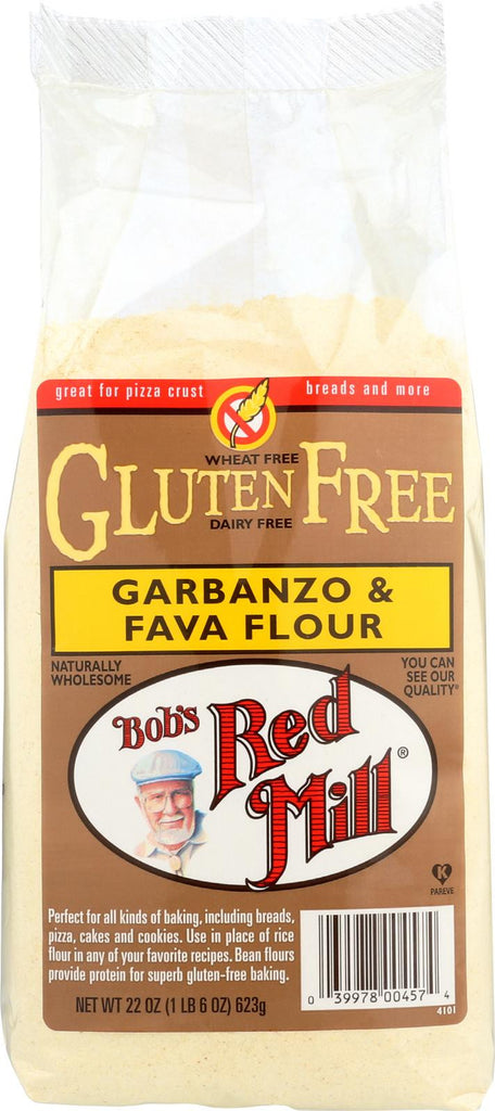 Bob's Red Mill Gluten Free Garbanzo And Fava Bean Flour - 22 Oz - Case Of 4