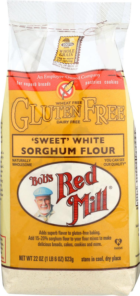 Bob's Red Mill Gluten Free Sweet White Sorghum Flour - 22 Oz - Case Of 4