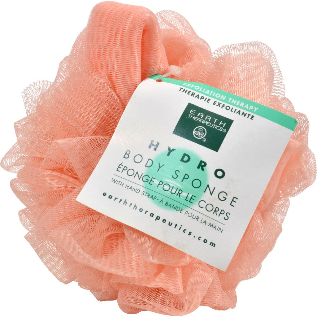 Earth Therapeutics Hydro Body Sponge With Hand Strap Peach - 1 Sponge