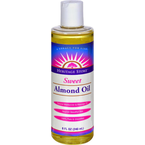 Heritage Products Sweet Almond Oil - 8 Fl Oz