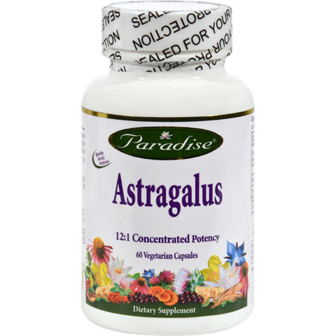 Paradise Herbs Astragalus - 60 Vegetarian Capsules