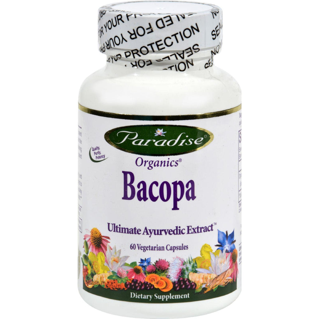 Paradise Herbs Bacopa - 60 Vegetarian Capsules