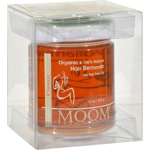 Moom Organic Hair Removal With Tea Tree Refill Jar - 12 Oz