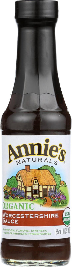 Annie's Naturals Organic Vegan Worcestershire Sauce - Case Of 12 - 6.25 Fl Oz.