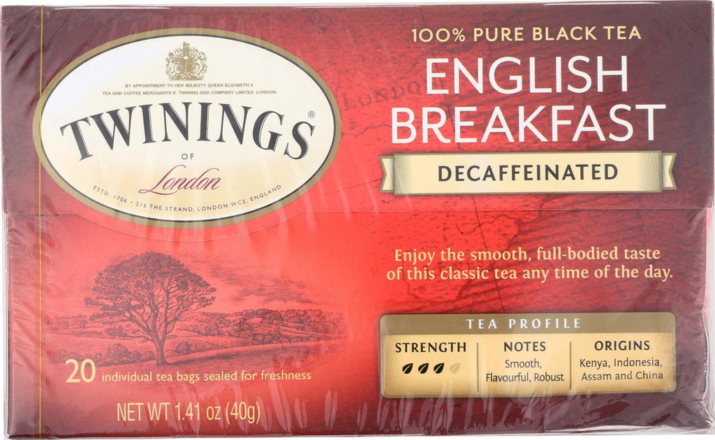 Twining's Tea Breakfast Tea - English, Decaffeinated - Case Of 6 - 20 Bags