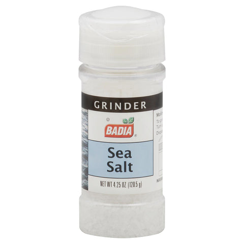 Badia Spices Grinder - Sea Salt - Case Of 12 - 4.5 Oz.