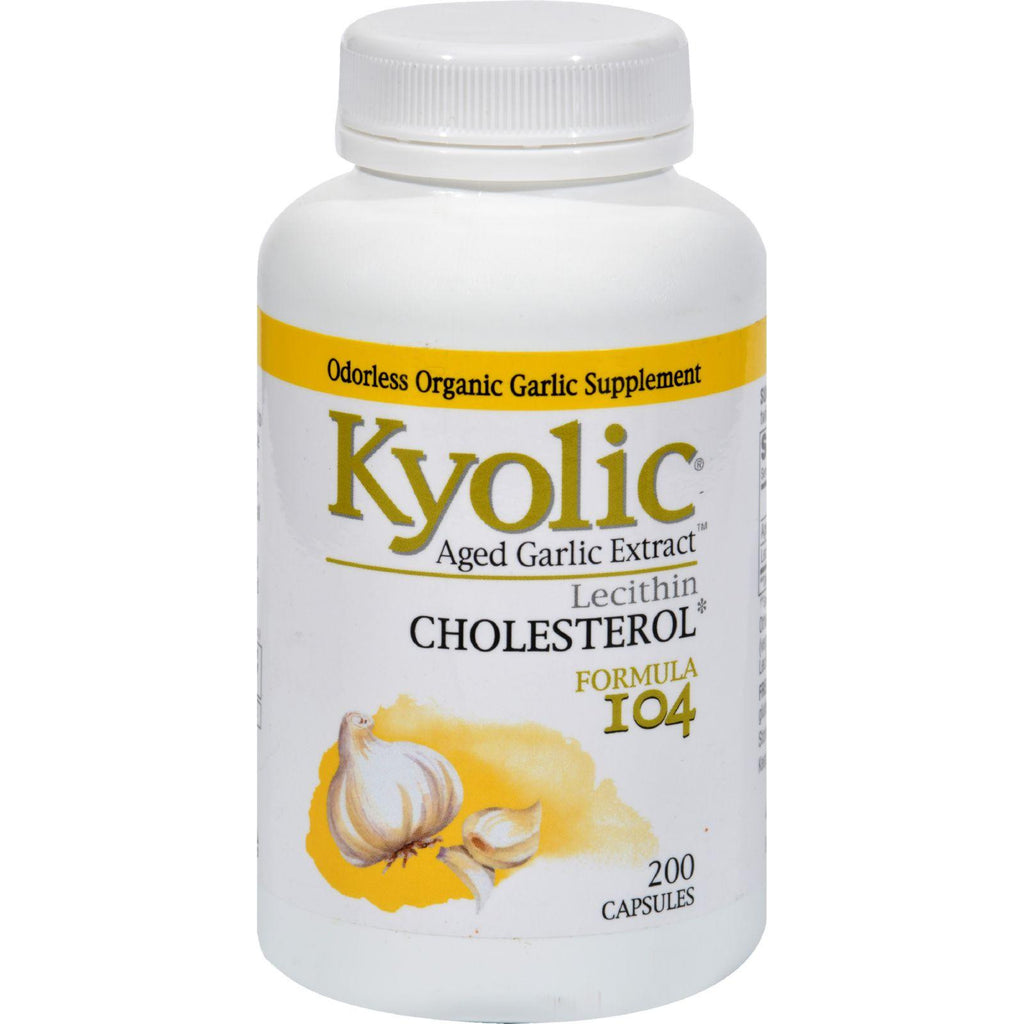 Kyolic Aged Garlic Extract Cholesterol Formula 104 - 200 Capsules