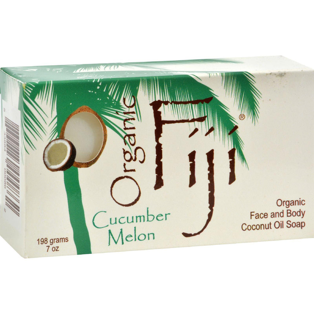 Organic Fiji Coconut Oil Soap Organic Cucumber - 7 Oz