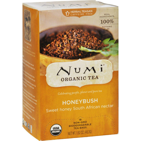 Numi Honeybush Bushman's Brew - 18 Tea Bags - Case Of 6