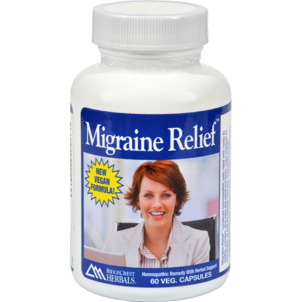 Ridgecrest Herbals Extra Strength Migraine Relief - 60 Capsules