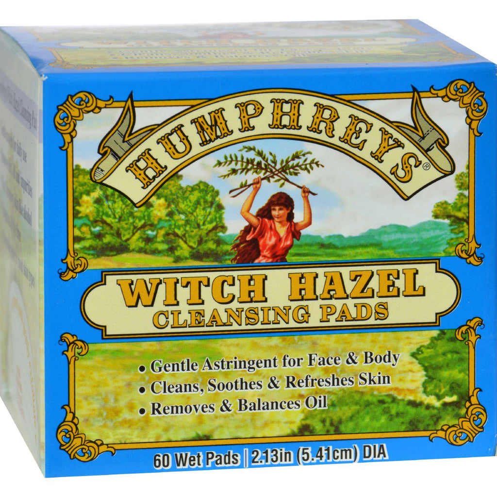 Humphrey's Homeopathic Remedy Witch Hazel Cleansing Pads - 60 Pads