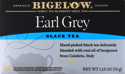 Bigelow Tea Earl Grey Black Tea - Case Of 6 - 20 Bags