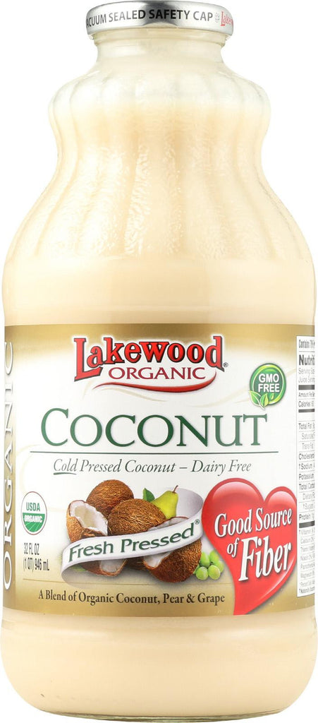 Lakewood Coconut Juice - Coconut - Case Of 12 - 32 Fl Oz.