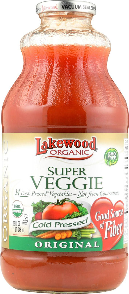 Lakewood Super Veggie Juice - Veggie - Case Of 12 - 32 Fl Oz.