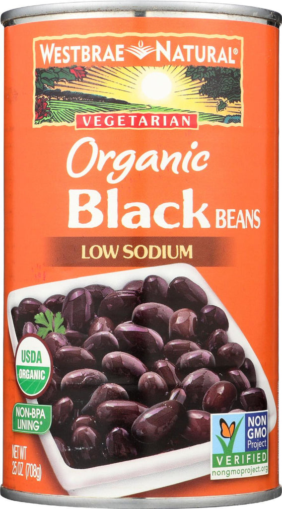 Westbrae Foods Organic Black Beans - Case Of 12 - 25 Oz.