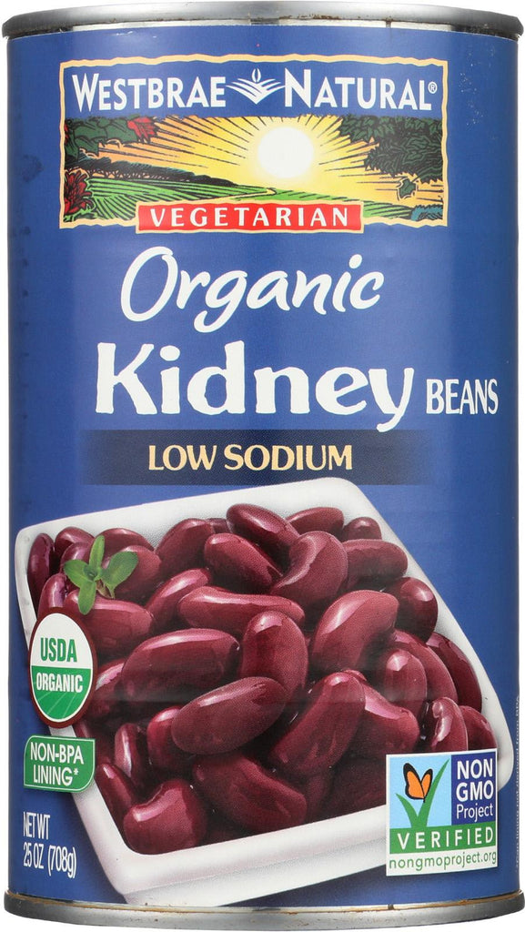 Westbrae Foods Organic Kidney Beans - Case Of 12 - 25 Oz.