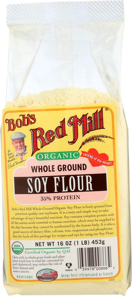 Bob's Red Mill Organic Soy Flour - 16 Oz - Case Of 4