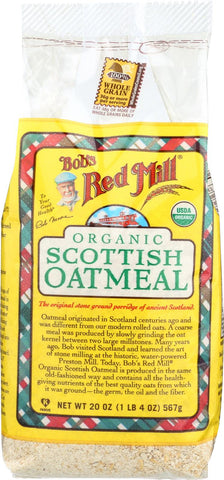 Bob's Red Mill Organic Scottish Oatmeal - 20 Oz - Case Of 4