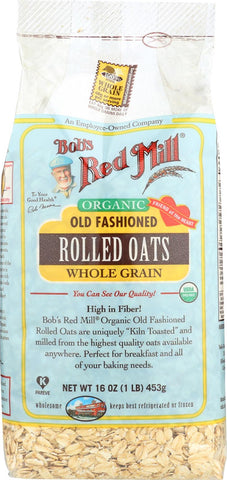 Bob's Red Mill Organic Old Fashioned Rolled Oats - 16 Oz - Case Of 4