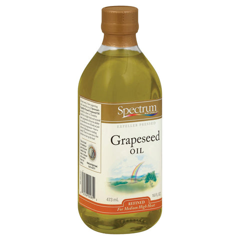 Spectrum Naturals Refined Grapeseed Oil - Case Of 12 - 16 Fl Oz.