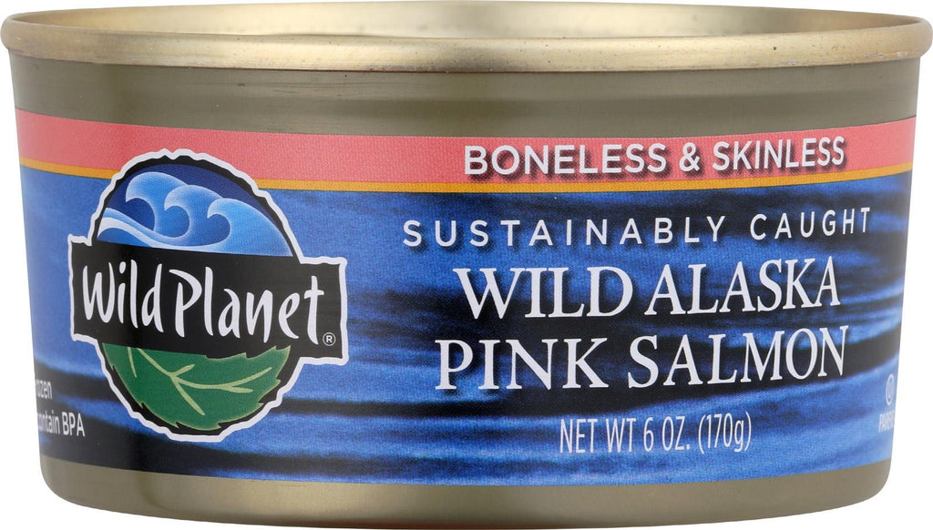 Wild Planet Wild Alaskan Pink Salmon - Case Of 12 - 6 Oz.