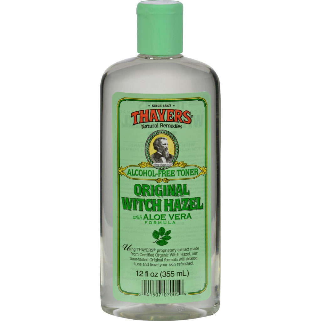 Thayers Witch Hazel With Aloe Vera Original Alcohol Free - 12 Fl Oz