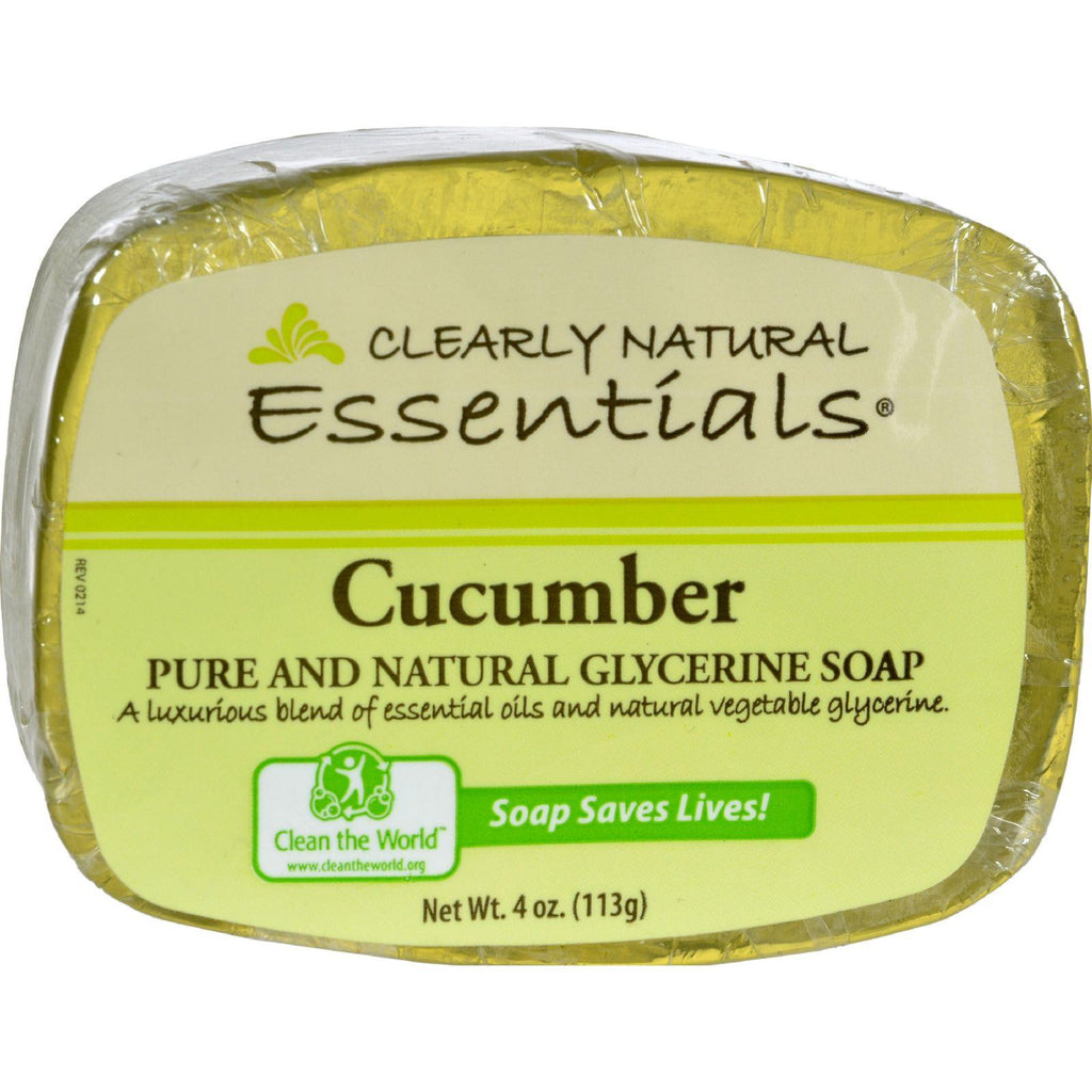 Clearly Natural Glycerine Bar Soap Cucumber - 4 Oz