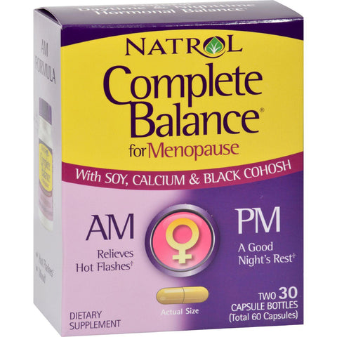 Natrol Complete Balance For Menopause Am - Pm - 60 Capsules