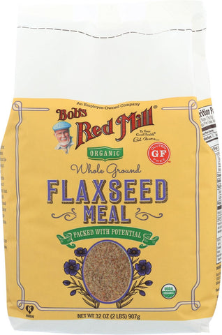 Bob's Red Mill Organic Brown Flaxseed Meal - 32 Oz - Case Of 4