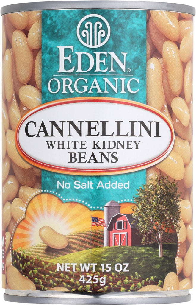 Eden Foods Organic Cannellini White Kidney Beans - Case Of 12 - 15 Oz.